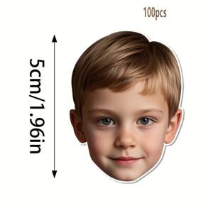 TEMU 50/100개 맞춤형 얼굴 다목적 스티커 - 친구, 애완동물, 결혼식, 생일, 기업 브랜딩용 개인화 디자인 - 고품질 일회용 장식 라벨, 컨페티 이벤트 감사 노트 및 휴일 장식, 맞춤형 스티커, 개인화 스티커, 컨페티용 심플 라벨 디자인, 전문가용, 파티 용품, 전문가용 스티커, 공예 애호가용