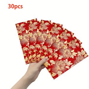 TEMU 새해를 위한 빨간 봉투 30개입, 홍바오(홍보)로도 알려져 있으며, 돈 선물용으로 디자인되었습니다. 이 전통적인 봉투는 현금 선물에 완벽하며, 축제 시즌 동안 행운과 축복을 전달합니다.