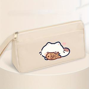 TEMU 1개 강아지 대용량 필통, 빅 펜슬 가방 파우치 박스 정리함 펜 케이스, 휴대용 저널링 용품 (이지 그립 핸들 & 루프 포함), 성인 교사 의사 간호사용 미적 용품