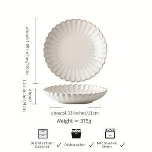 TEMU 독특한 휴일 선물 - 노르딕 스타일 베이지 세라믹 식기, 수제 주방용품, 크리스마스, 집들이, 축제 선물에 이상적, 예술적인 접시, 내구성 있는 주방용품, 고품질 도자기, 장식용 그릇