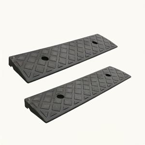 TEMU 2개 세트 헤비듀티 플라스틱 커브 램프 - 미끄럼 방지 표면 및 둥근 모서리, 올터레인 견고한 A형 디자인, 차량, 휠체어 2대, 장비용 - 내구성 강화 및 보관 용이, 실내/외 사용 - 차량, 자전거, 휠체어 다용도 - 미끄럼 방지 텍스처 표면 안전성 강화, 4가지 사용 시나리오 (휴대용 차도, 보도, 차고, 선착장 램프)