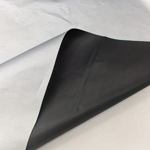 TEMU 야외 햇빛 가리개 반투명 코팅 원단 | 블랙 앤 실버 투톤 햇빛 저항 폴리에스터 소재, 가벼움, 휴대용 햇빛 차단 커튼, 차량 커버 및 공예 원단에 적합