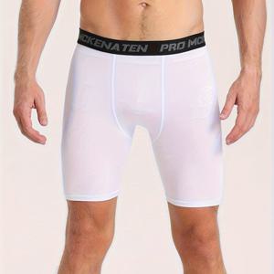 TEMU 퀵드라이 사이클링 & 짐 쇼츠 - 압박핏, 고탄력 통기성 쇼츠, 산악, 로드 트레이닝, 피트니스용 - 세탁기 사용 가능 솔리드 컬러 애슬레틱 쇼츠