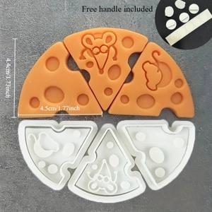 TEMU 3개 귀여운 마우스 치즈 모양 쿠키 몰드 만화 동물 피자 비스킷 몰드 스탬프 폰당 엠보싱 베이킹 도구, 베이킹, 페이스트리 장식, 재미있는 베이킹, 만화 디자인 커터, 엠보싱 스탬프, 쿠키 몰드, 디저트 데코레이터, 파티 플래너