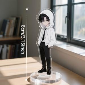 TEMU 2D 플랫 - [2D 플랫] 2D 8cm/3.15인치 맞춤 아크릴 사진 데스크탑 장식 | 양면 인쇄 | 가정, 사무실, 할로윈, 크리스마스 장식에 적합 | 내구성 좋은 아크릴, 부드러운 표면, 다용도 사용