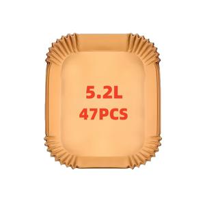 TEMU 47개 직사각형 에어프라이어 베이킹 페이퍼 패드 | 일회용, 논스틱, 기름 방지, 10.4L/5.2L/3.1L 에어프라이어, 오븐, 전자레인지용 | 내열성, 세척 용이, 프렌치프라이, 닭고기, 일상적인 베이킹에 적합