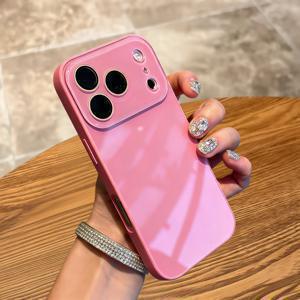 TEMU 폰 케이스: 애플 아이폰 17 프로 맥스 케이스, 아이폰 16 마카롱 아이스 센스 유리 케이스, 15 심플 뉴 스타일, 14 커플, 13 솔리드 컬러, 17 프로 풀 커버리지 렌즈, 16 프로 폰 커버