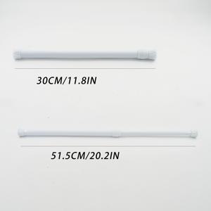 TEMU 1개 간편 설치 조절형 커튼봉 - 무드릴 헤비듀티 텔레스코픽 디자인, 샤워실, 옷장, 창문용 - 내구성 플라스틱 홈 액세서리, 인테리어 소품으로 완벽