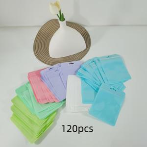 TEMU 야외 휴대용 소형 액세서리 가방 (60개, 120개 또는 40개 팩), 마카롱 자체 밀봉 봉투 및 밀봉 포장 (추가 용도)