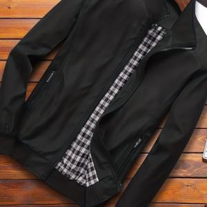 TEMU 새로운 슬림핏 캐주얼 남성 자켓, 스탠드 칼라 솔리드 컬러 아우터웨어 자켓, 지퍼 랜덤