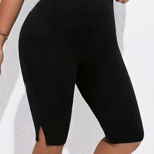 TEMU 플러스 사이즈 - 플러스 사이즈 - 플러스 사이즈 스플릿 레깅스