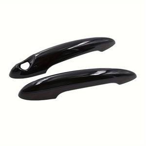 TEMU BMW MINI Cooper S 모델 R50, R52, R53, R55, R56, R57, R58, R59, R61에 적합한 광택 블랙 도어 핸들 커버 (부품 번호 161420093011)