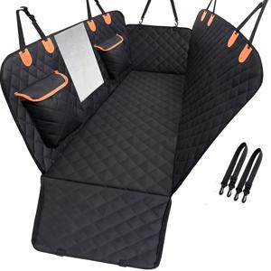 TEMU 메쉬 창문이 있는 내구성 있는 방수 개용 카시트 커버 - 후방 좌석용 스크래치 방지 펫 해먹, 자동차, SUV, 트럭에 적합 (폭 54인치 x 길이 58인치)