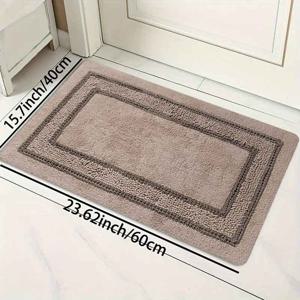 TEMU 1개 두꺼운 1.1cm 주방 바닥 매트, 갈색 패턴 인쇄된 바닥 매트, 주방 거실 현관 발코니 및 홈 데코용