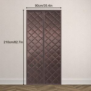 TEMU 겨울용 도어 커튼, 가정용 두꺼운 방풍 방한 커튼, 에어컨 분리용, 자석 방음 기능으로 침실을 따뜻하게 유지하고 바람으로부터 보호