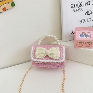 TEMU 스팽글 진주 리본 크로스바디 백, 스타일리시한 데일리 여행에 적합한 최고의 선택, 좋은 입술 빨간색 봉투 스낵 가방