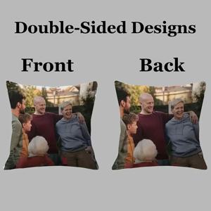 TEMU 1개, 단면 인쇄 숏 플러시 맞춤형 쿠션 커버, 45*45/18*18인치, 개인화 사진 맞춤형 쿠션 커버, 소파 및 거실용, 쿠션 코어 제외