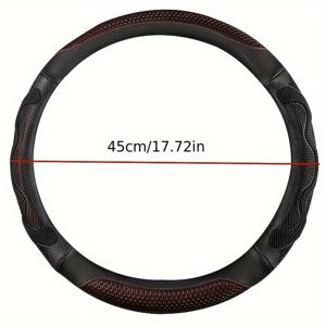TEMU 대형 차량, 버스, 건설용 트럭, 대형 트럭용 스티어링 휠 커버, 미끄럼 방지, 통기성, 내마모성, 외경 17-18-19인치