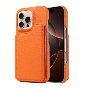 TEMU 아이폰 17 프로 맥스/17 프로/에어/17/16 프로 맥스/15 프로 맥스/14 프로 맥스/13/12/11용 가죽 마그네틱 스냅 케이스, 멀티 카드 슬롯 및 방수 보호 커버