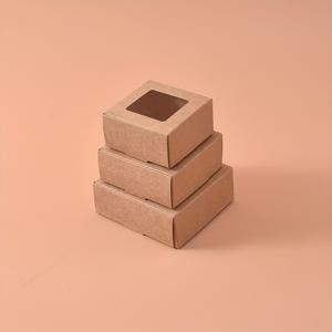 TEMU 20개 세트 미니 크래프트 종이 선물 상자 (투명 창 포함) - 2.36x2.36x1.18인치, 2.76x2.76x1.18인치 & 3.15x3.15x1.18인치, 홈메이드 비누, 선물, 사탕용 다양한 단색 - 완벽한 웨딩 파보르 | 생일 파티 용품 | 기념일 장식 | 졸업 축하 액세서리 | 크리스마스 스타킹 스터퍼 | 할로윈 트릿 백 | 데이