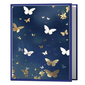 TEMU 우아한 나비 테마 6인치 사진 앨범 (200 포켓) - 가족 사진, , 티켓 보관에 적합 - 튼튼한 직사각형 디자인 - 발렌타인데이 및 새해 선물로 완벽