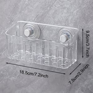 TEMU 주방 흡착식 싱크대 내장형 선반 벽걸이형 다기능 수건 물받이 스펀지 보관 가정용