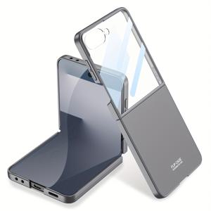 TEMU 울트라 슬림 접이식 삼성 갤럭시 Z 플립7 케이스 + 소형 스크린 보호 필름 포함