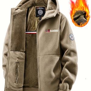 TEMU [Shu Le Shui OBM] 신상 발렌타인데이 제품 온라인 판매! 신상 가을/겨울용 기모 안감 및 두꺼운 코트, 패셔너블한 기모 원단, 그래핀 안감, 캐주얼, 패셔너블, 에너쥬틱하고 다재다능한 가을/겨울 첫 번째 선택