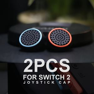 TEMU NAYRU 스위치 2 엄지 그립 - 생생하고 오렌지색 실리콘 Joy-Con 교체품, 향상된 편안함 및 그립감, 스위치 2용 내구성 게임, 게이밍 그립 향상, 최신 게이밍 액세서리, 부드러운 질감 그립