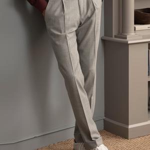 TEMU 남성용 고품질 캐주얼 다용도 드레스 팬츠, 클래식 슬림핏 정장 바지 (타페드 레그, 노 플릿)