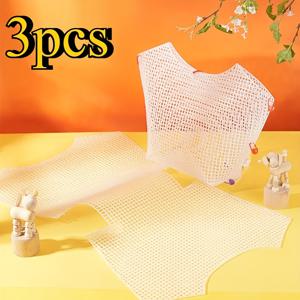 TEMU DIY 코바늘 토트백용 투명 화이트 플라스틱 격자망 시트 3개 - 20.08x12.6인치 화이트 PE 자수 코바늘 실 템플릿, 동전 지갑, 크로스백 코바늘 가방, 십자수 키트 및 아크릴 원사 프로젝트, DIY 지갑 제작용