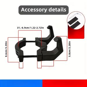 TEMU 1 헤비 듀티 전동 스쿠터 & 후크 - 도난 방지 잠금 장착 브래킷이 있는 헤비 듀티 자전거 후면 랙, 자전거, 택시 모터사이클 호환 - 출퇴근, 물품 운반, 선물에 적합 (배터리 없음) - 블랙, 스쿠터 보관