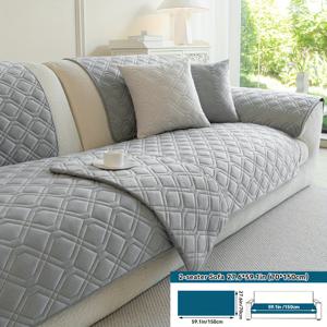 TEMU [오픈] 1개 2025년 신상 핸드메이드 두꺼운 숏 플러시 소파 쿠션 사계절용 미끄럼 방지 소파 커버 침실 사무실 거실 가구 미끄럼 방지 보호 커버 홈