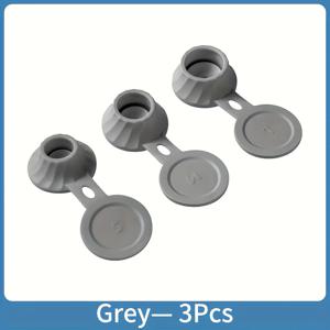 TEMU 3개 세트 누수 방지 뒤집기 병뚜껑 - 원클릭 스냅온 뚜껑, 프탈레이트 프리 플라스틱 (프탈레이트/중금속 무함유) - 샴푸, 샤워젤, 바디워시 병에 적합 - 교체 없이 사용 가능한 절약형 욕실 재충전 뚜껑