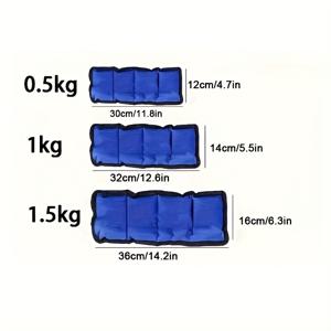 TEMU 체조, 운동에 적합한 2개 조절식 무게추 손목 및 발목 샌드백 세트. 이 튼튼한 무게추는 옥스포드 원단으로 제작되었으며 남녀 공용입니다.