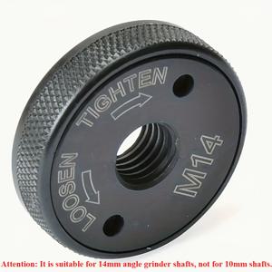TEMU 1개 M14 앵글 그라인더 자동 잠금 압력판 - 퀵 릴리스 플랜지 잠금 너트 플레이트, 클램프 앵글 그라인더 퀵 클램프 잠금 압력판 (앵글 그라인더 샤프트 14mm 호환)
