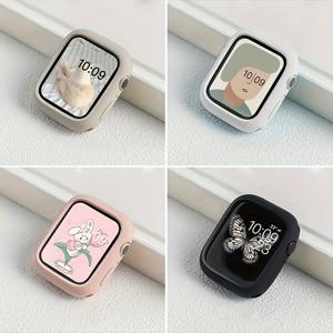 TEMU 4개/세트 여성 남성 패셔너블 캐주얼 소프트 실리콘 시계 케이스 할로우 아웃 낙하 방지 보호 커버, Apple Watch 케이스 40/41/42/44/45/46/49mm용, Apple Watch Series Ultra/Se/11/10/9/8/7/6/5/4용, 스마트 워치 케이스 추가