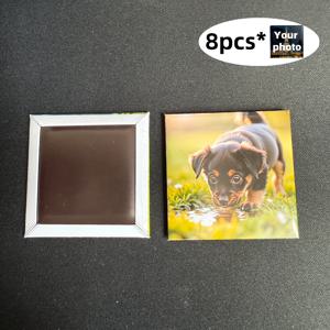 TEMU 8개/1-SCT 맞춤형 사진 냉장고 자석 - 사진 및 텍스트 커스텀 금속 사진 프레임, 생일, 크리스마스, 결혼식, 부모님, 조부모님, 커플, 애완동물 애호가를 위한 선물 - 냉장고용 독특한 사진 디스플레이