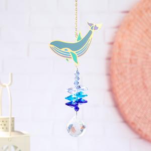 TEMU 인조 컬러 메탈 바다 고래 돌고래 해마 선캐처 라이트 럭셔리 행잉 장식품 자동차 펜던트 장식 기념품 가정 장식 창문 조명기구 장식 정원 가정 결혼식 장식품 선캐처 멀티컬러 행잉 실내/실외 펜던트 DIY 정원 장식 행잉 펜던트 결혼식 파티 장식 가정용 문 커튼 고리 크리스마스 트리 장식 친구 선물용 행잉 장식품