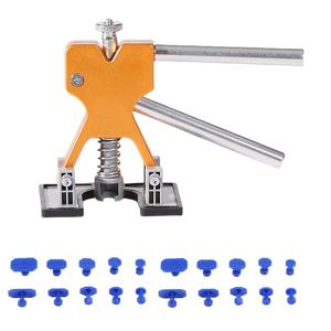 TEMU 21개 자동차 차체 찌그러짐 제거용 플라스틱 풀러 세트, 자동차 雹痕 덴트 제거 수리 공구 핫 흡입 컵 키트, 차량 덴트 제거, 자동차 정비, 전문가용 공구, 고품질 풀러, 신뢰할 수 있는 수리 장비, 차체