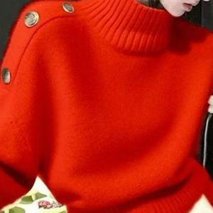 TEMU 2025년 가을/겨울 신상 한국 분위기 터틀넥 풀오버 스웨터, 라이트 인 코치웨어 숏 탑