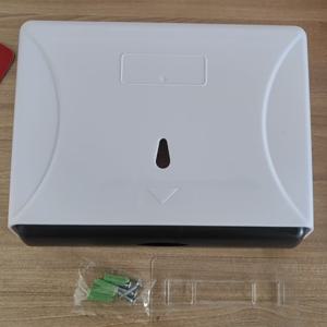 TEMU 벽걸이형 티슈 홀더, 대용량, 드릴링 필요 없는 호텔용 핸드 타월 박스, 벽걸이형 욕실 플라스틱 티슈 박스, 핸드 타월 홀더 건조 핸드 박스, 드릴링 없이 설치 가능, 가정, 주방 또는 호텔용으로 적합