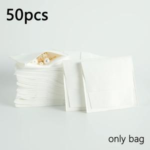 TEMU 50개 초극세사 주얼리 포장 선물 가방, 3.15X3.15인치, 벨벳 주얼리 파우치 (목걸이, 반지, 귀걸이, 팔찌용), 파티 및 생일 손님 사탕 가방 (대량 구매 가능)