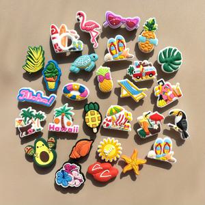 TEMU 28pcs 하와이 시리즈, 해변 의자, 안경, 수영 링, 해변 바람, 완벽한 생일 선물, 파티 선물, 데이 선물, PVC 재질, DIY 창의적인 장식