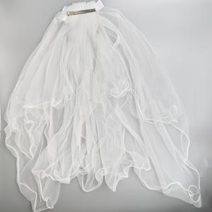 TEMU 신부용 튤 케이프, 부드러운 메시 웨딩 망토 및 화이트 브라이덜 베일