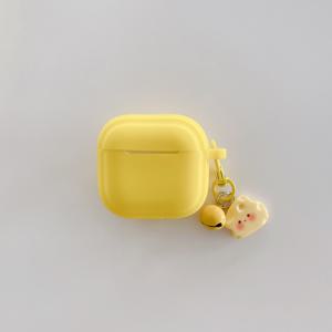 TEMU For AirPods 케이스용 노란색 실리콘 - 귀여운 만화 디자인, 귀여운 캐릭터, 부드럽고 유연, for AirPods 1/2/3/4/Pro용, for AirPods 보관용| 재미있는 액세서리| 유연한 실리콘