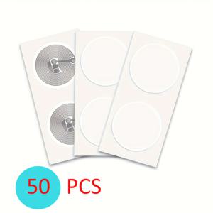 TEMU 50/100개 NFC 태그 Ntag215 - 빈 프로그래밍 가능 504바이트 NFC 스티커/스마트 카드, NFC 지원 스마트폰, 태블릿, 스마트 및 웨어러블 호환 - 모바일 결제, 데이터 저장 및 앱용 대량 NFC