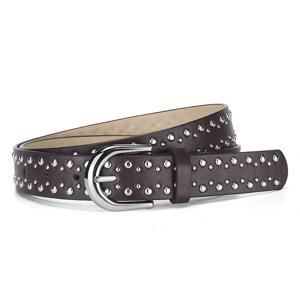 TEMU 1개 레트로 Y2K 리벳 웨스턴 스타일 PU 패션 트렌디 다용도 청바지 벨트