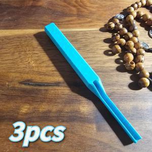 TEMU 3개 다기능 매듭 도구 키트 | 튼튼한 플라스틱 테이퍼드 팁 & 조절 가능한 스트링 가이드 디자인 - 매니아/초보자/주얼리 제작자에게 이상적, 기도 구슬/커플 팔찌/로즈 공예/태일링 코드/안전 버클에 적합 - 간편한 매듭