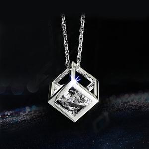 TEMU 1Pc 자동차 펜던트, 크리스탈 큐브 자동차 후면보기 미러 장식 펜던트, 자동차 매달려 장식품 인테리어 액세서리